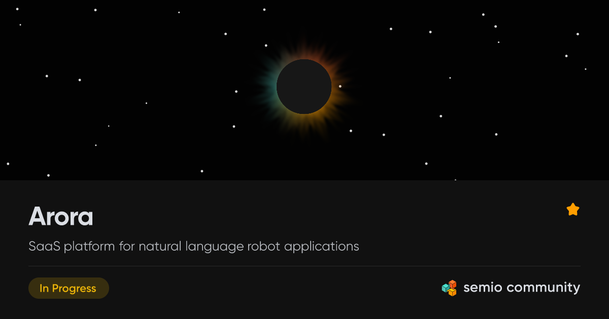 Arora - Software Platform • Semio Community